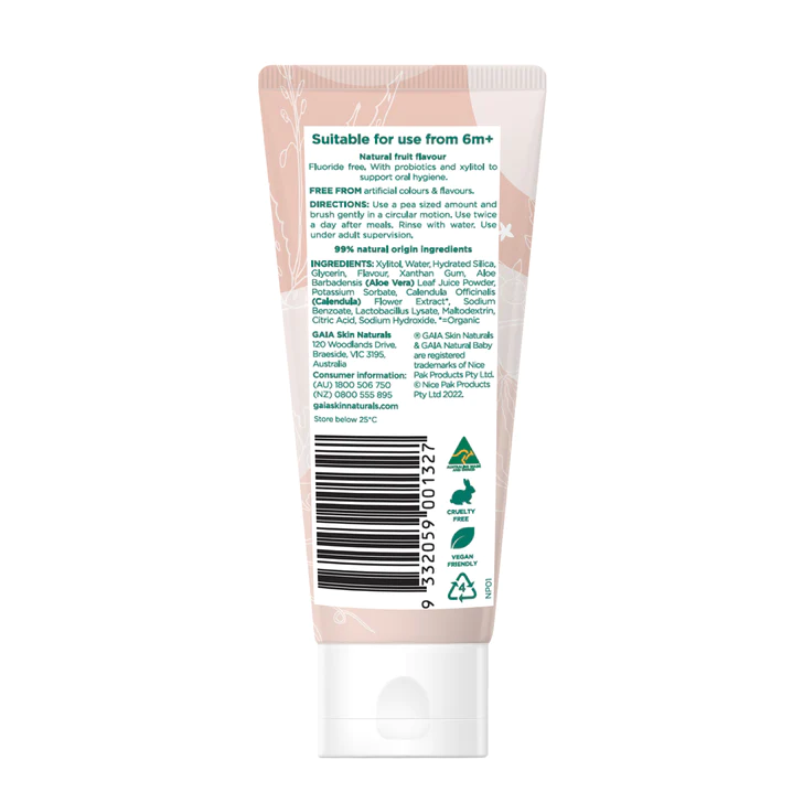 (New!) Natural Probiotic Toothpaste - Fruit Smoothie 50g