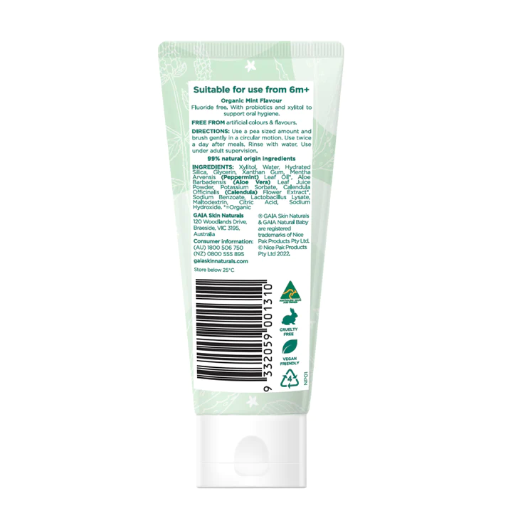 (NEW!) Natural Probiotic Toothpaste - Mild Mint 50g