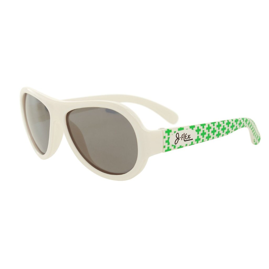(BEST!) J-Flex Ultra Flexible Kids Sunglasses in Marshmallow White