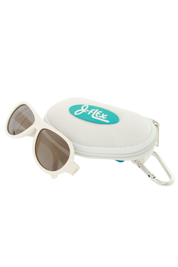 (BEST!) J-Flex Ultra Flexible Kids Sunglasses in Marshmallow White